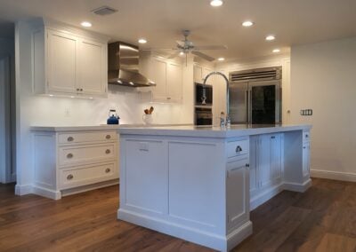 Handmade Bespoke Shaker Kitchen With Beaded Inset Frame